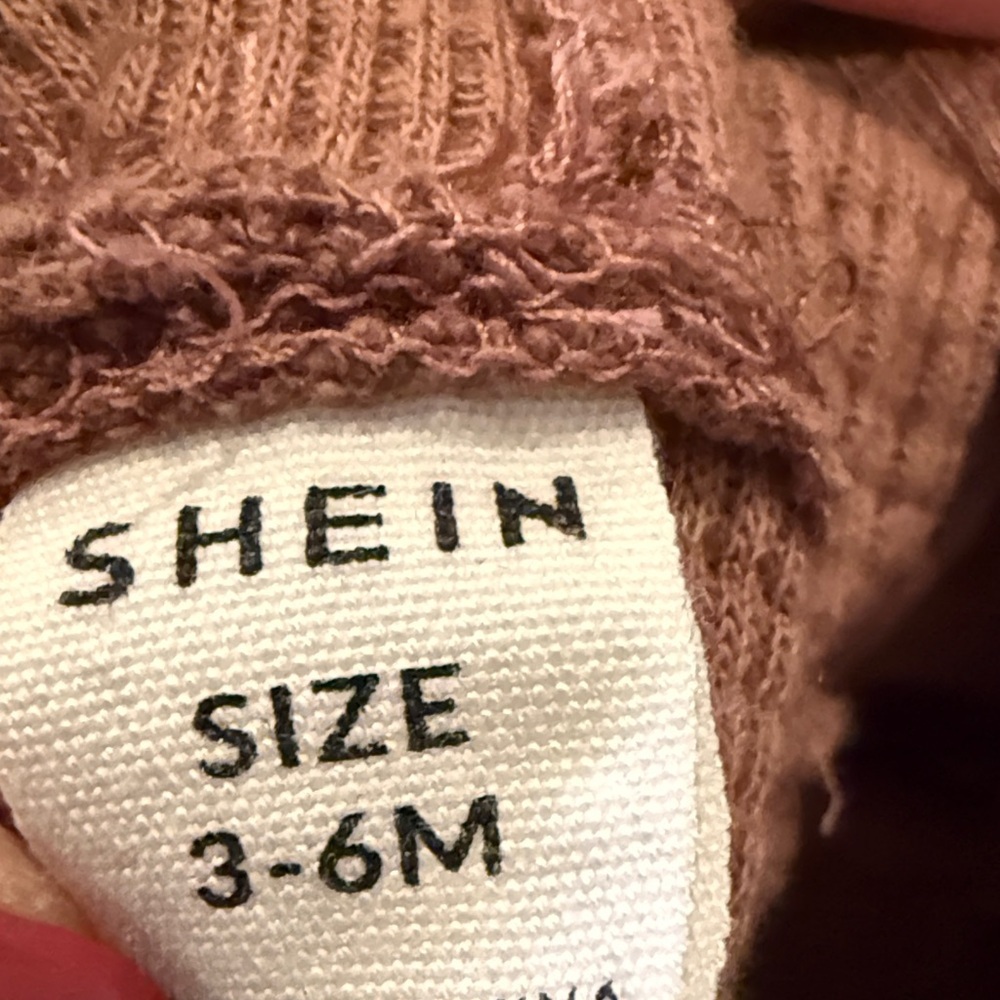 Brown Waffle Knit Like Baby Romper - Picture 2 of 3